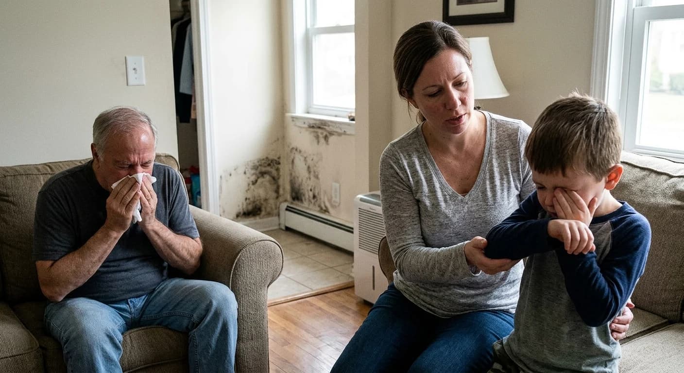 Professional mold removal work - How does untreated mold affect health?